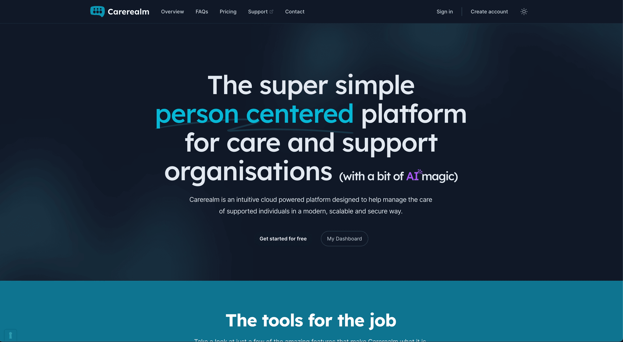 Carerealm.com - powers modern supported living organisations across the UK alternate screenshot